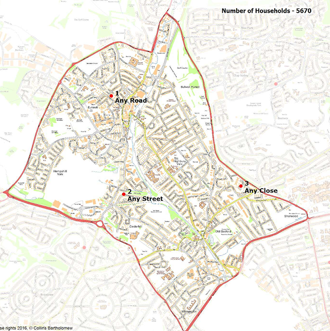 Fundraising territory map