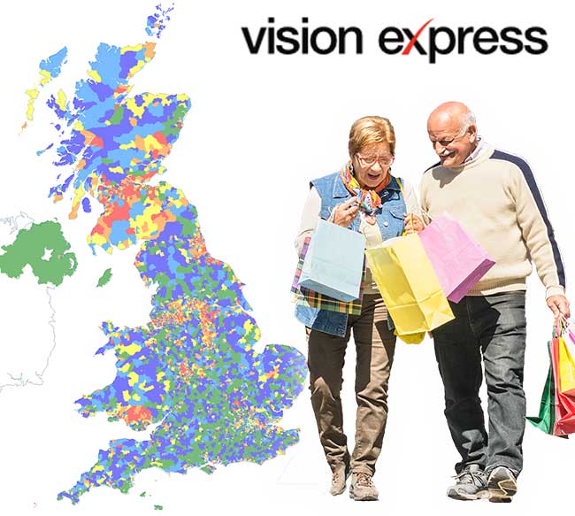 Illustration of demographic profiling applied across the UK