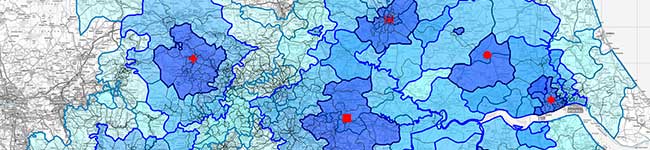 Territory map created by Prospex GIS