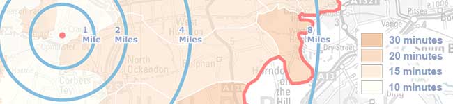 TimeTravel drive time distance radius image