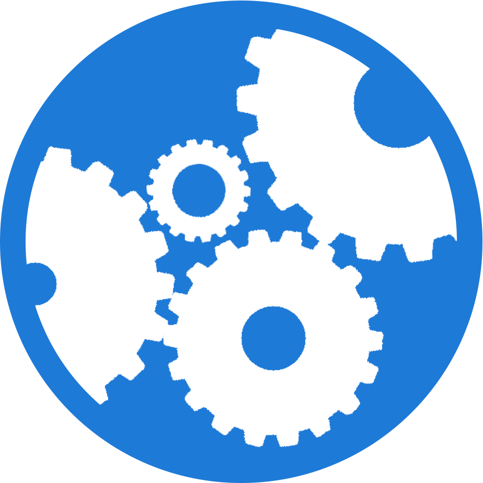 Cogs automation silhouette icon